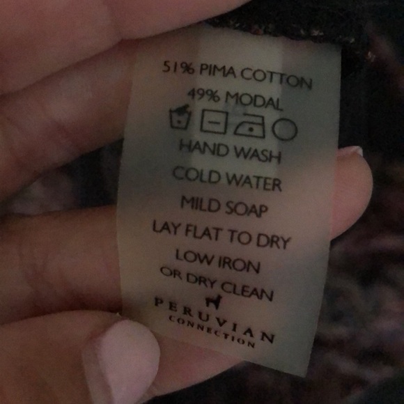 Peruvian Connection wrap style printed dress - Picture 9 of 9